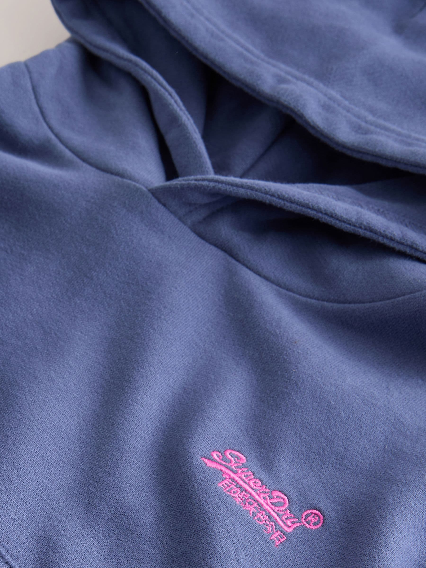Donkerblauw/roze - Superdry joggingpak