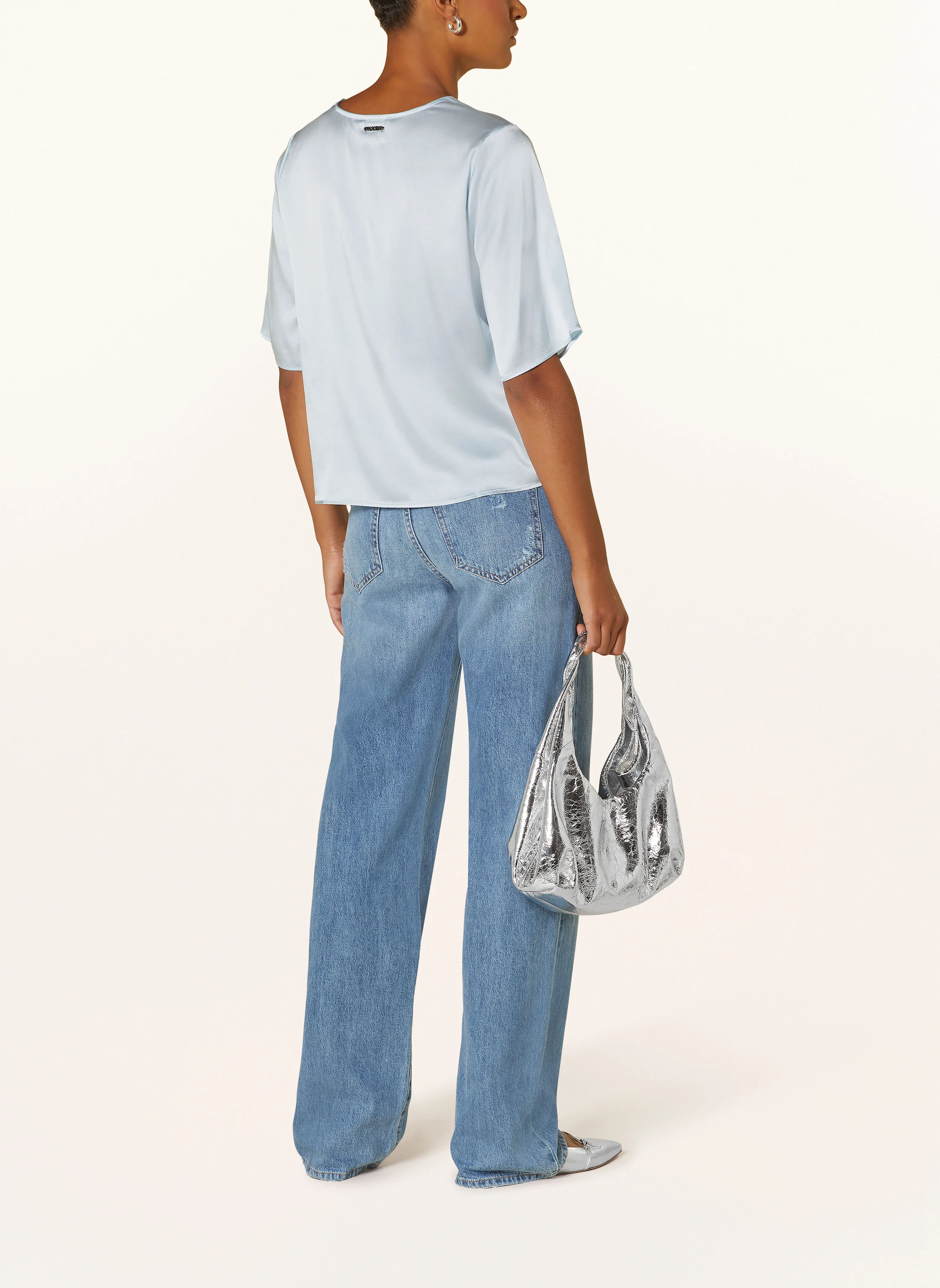 Princess GOES HOLLYWOOD Cropped-Blusenshirt aus Seide