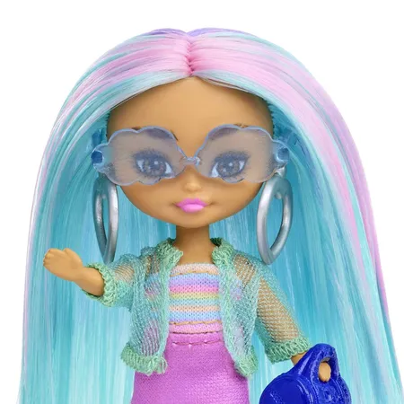 Barbie Extra Mini Minis Puppe mit blauen Haaren