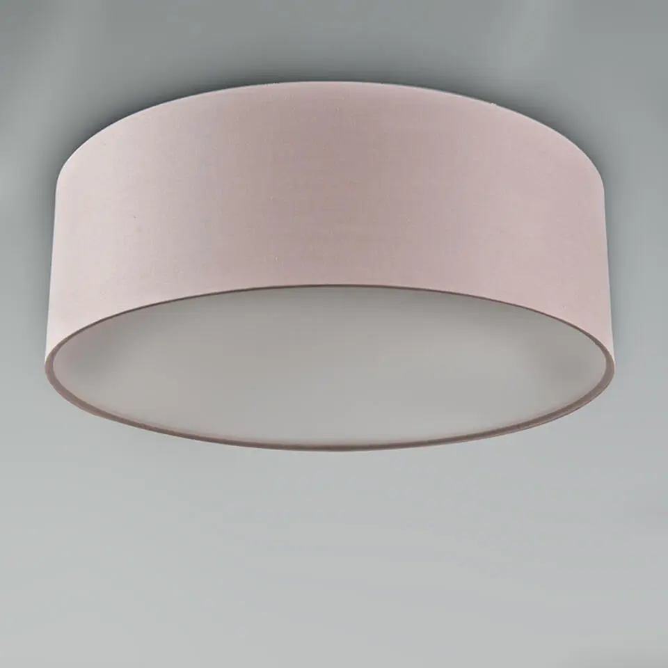 Qazqa plafondlampen drum led roze geïntegreerde led