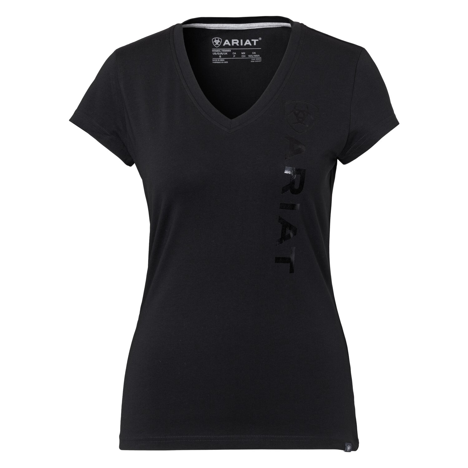 ARIAT T-Shirt Vertical Logo  - black - XXL