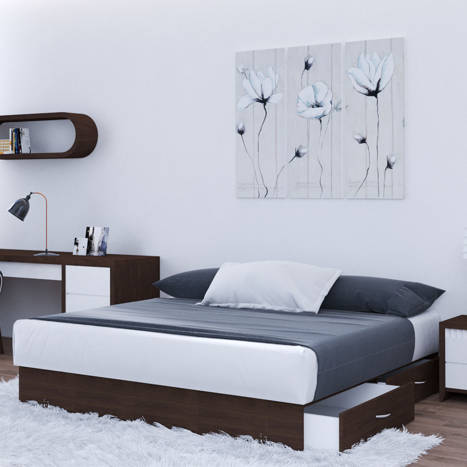 Wasserbett aquadream - Wenge - volle Beruhigung - 160x200 cm