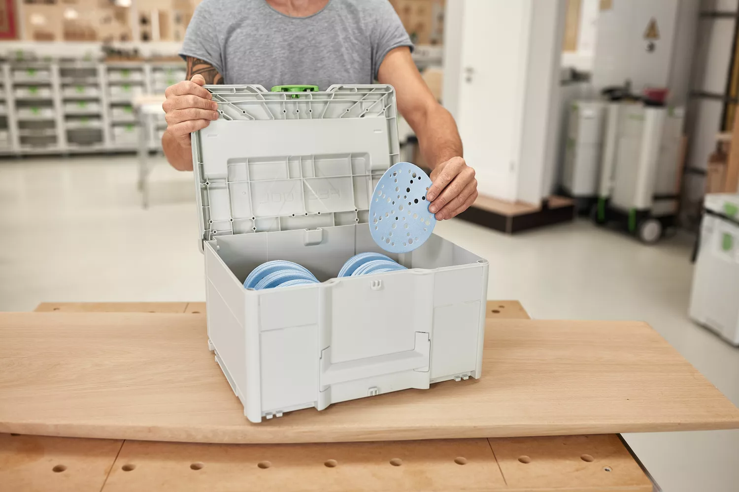 Festool 578192 Schuurmateriaal-Systainer³ Granat SYS-STF D150 GR-Set in systainer