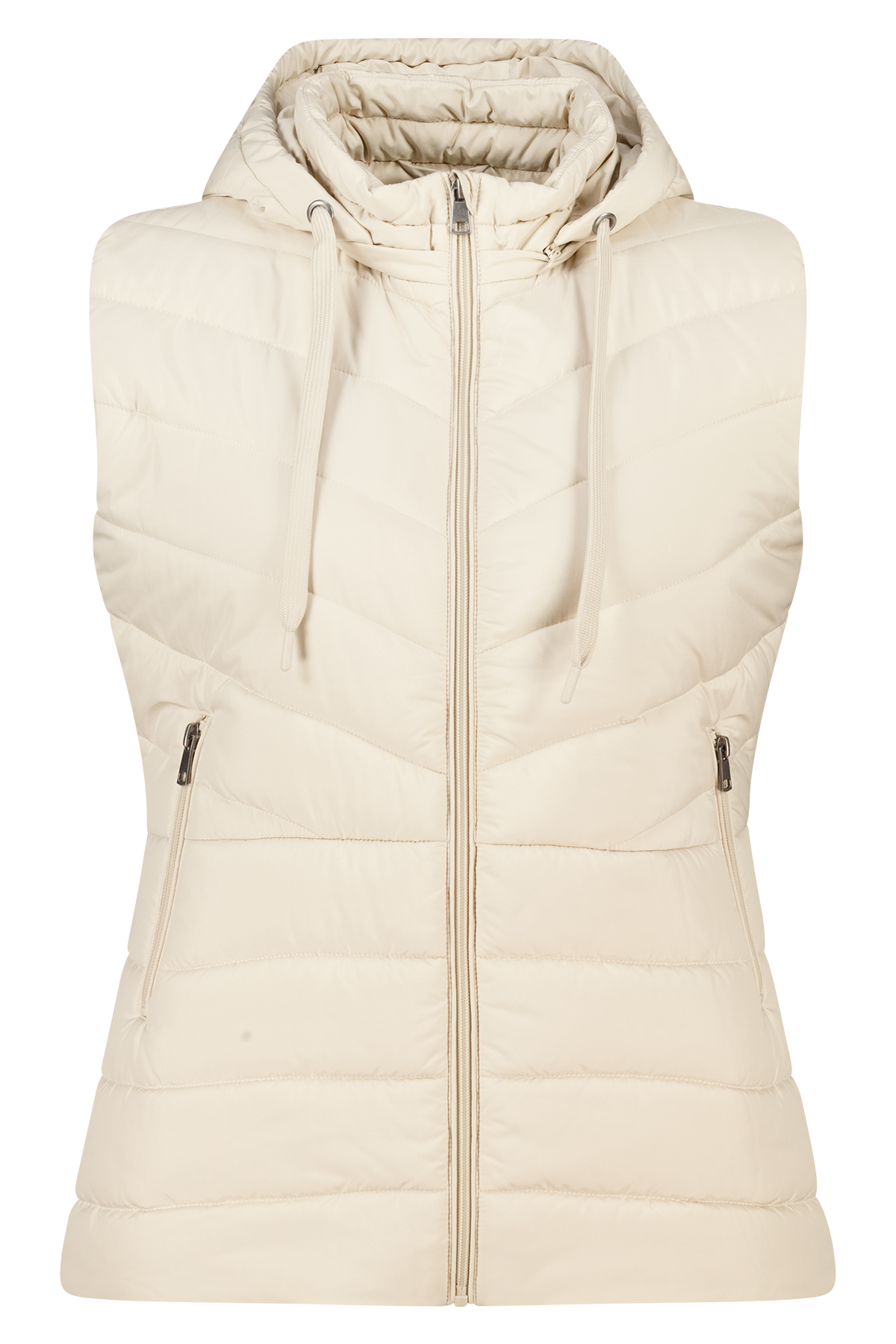 Gewatteerde bodywarmer met capuchon Kit