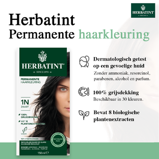 Herbatint Haarverf Gel - 1N Zwart 150ML