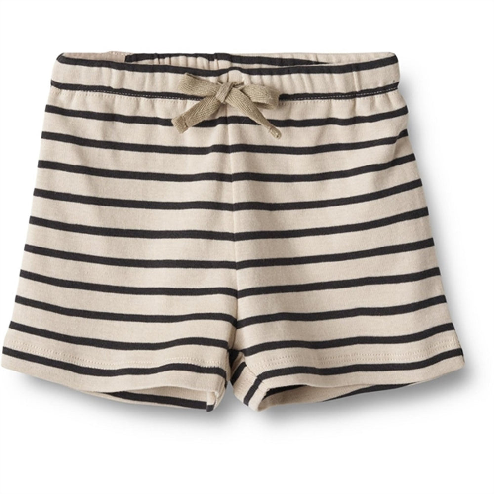 Navy Stripe Jersey Shorts Vic - Wheat → Luksusbaby.dk