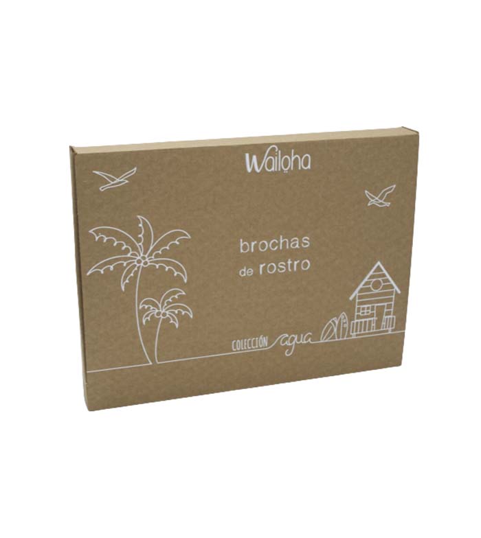 Wailoha - *Colección agua* - Conjunto de Pincéis de Rosto