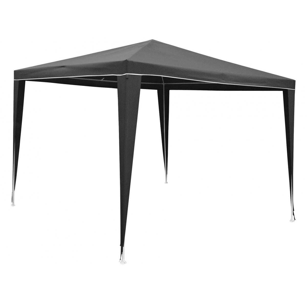 Tonnelle 3x3m gris foncé- epoxy et polyester