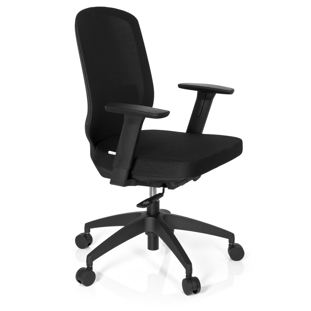 Profi Bürostuhl DELIGHT PRO Stoff/Netzstoff mit Armlehnen (höhenverstellbar) hjh OFFICE