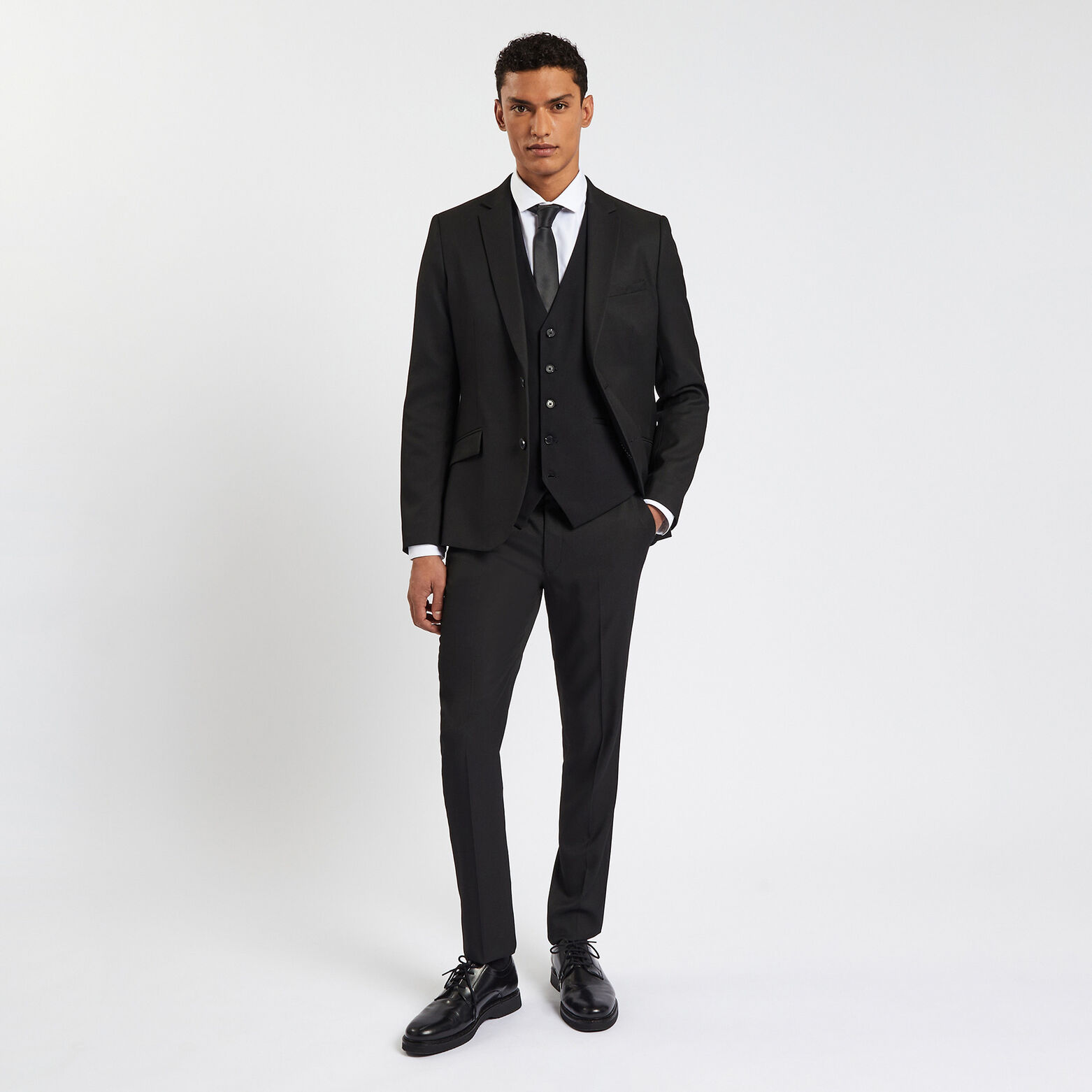 Veste de costume slim Noir