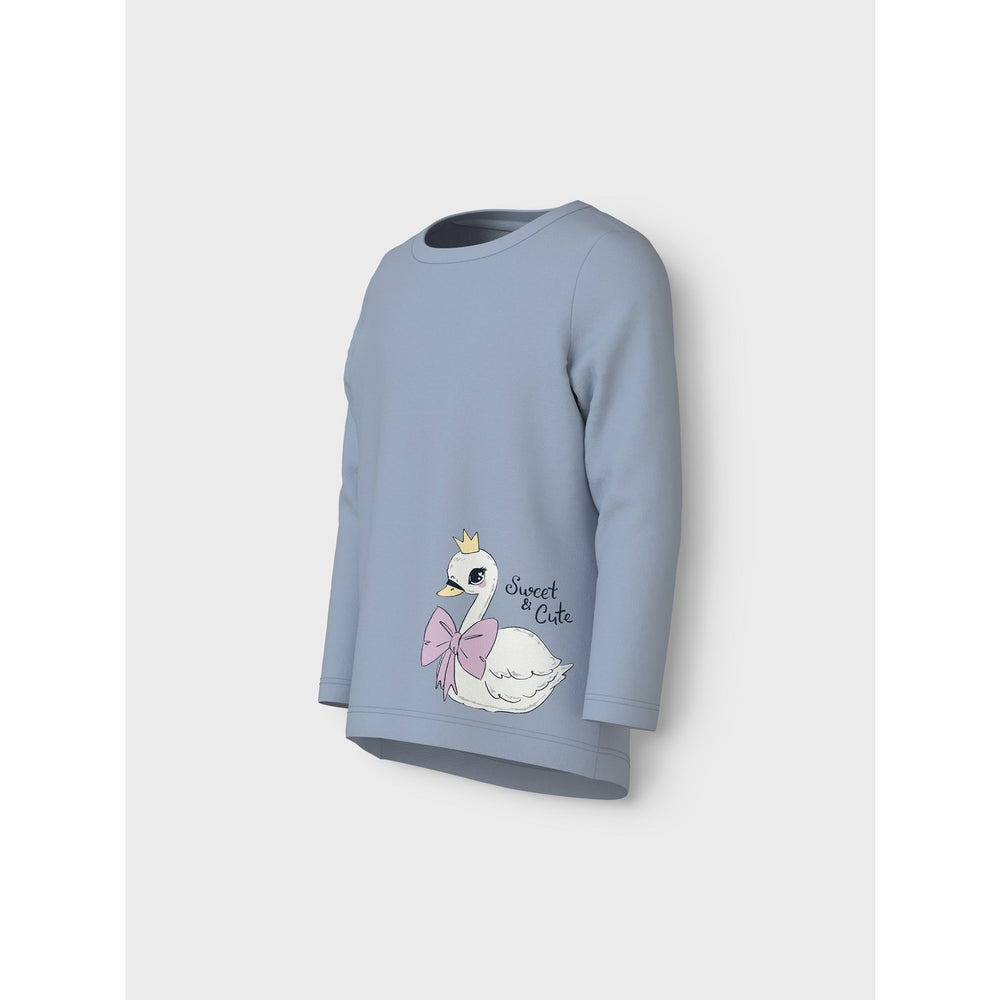 Køb Name It Subdued Blue Swan Vix Bluse