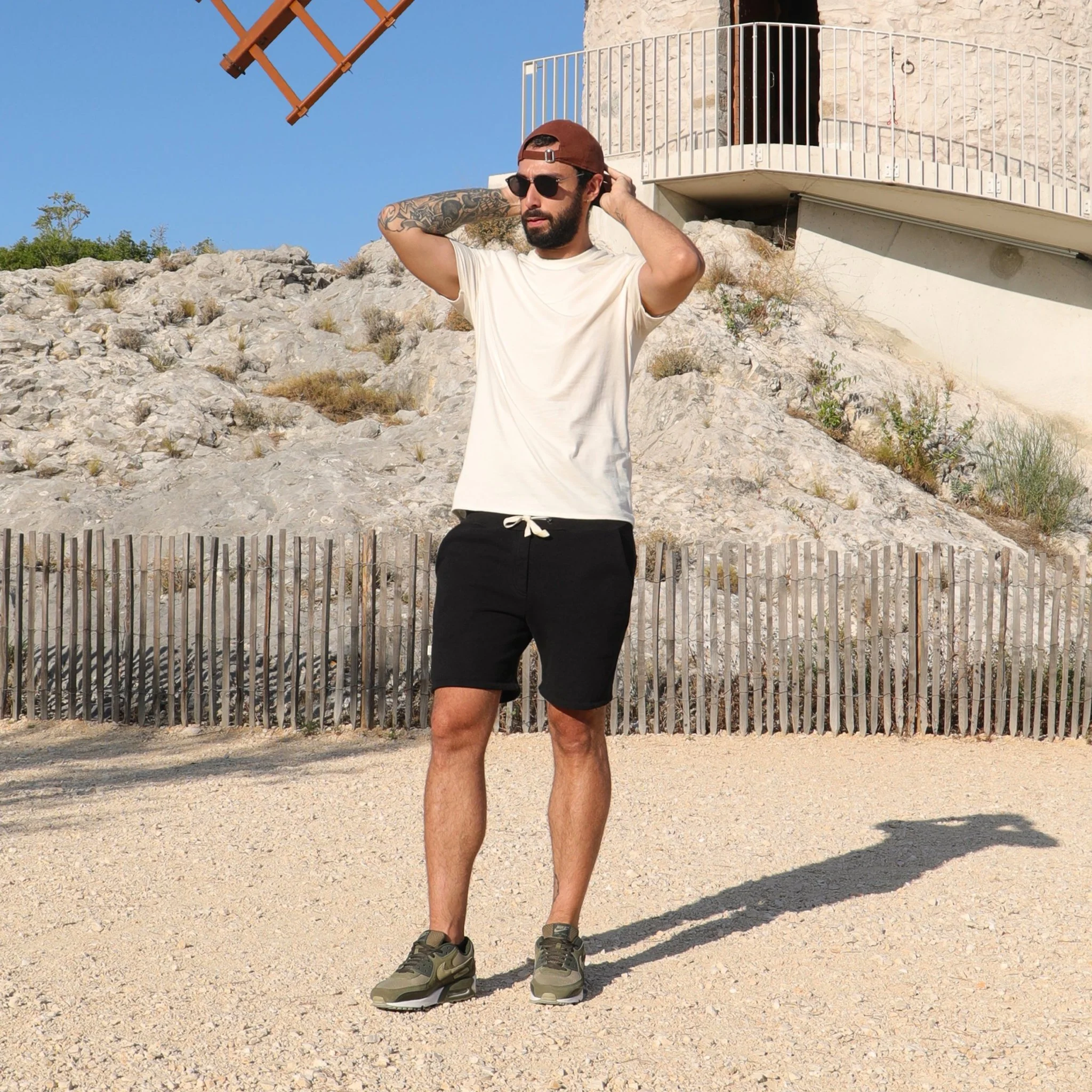 Short en coton pour homme - Version 1 - S / Camel