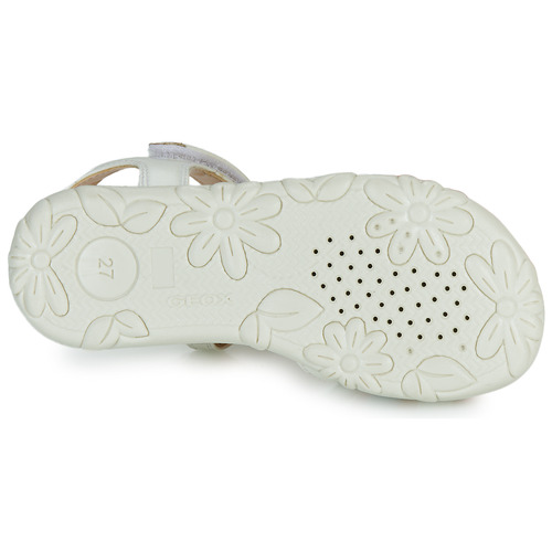 Geox - J SANDAL HAITI GIRL - Blanc / Argenté