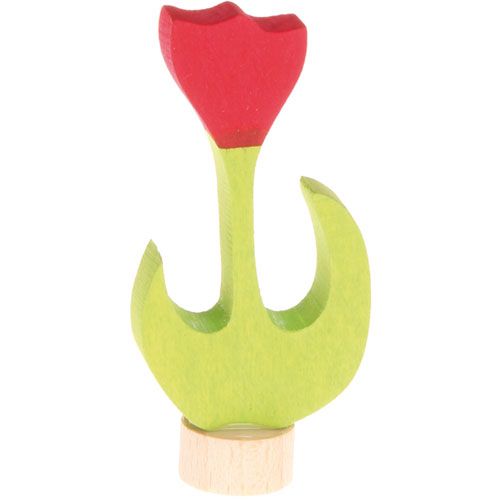 Grimm's decoratie figuur - rode tulp