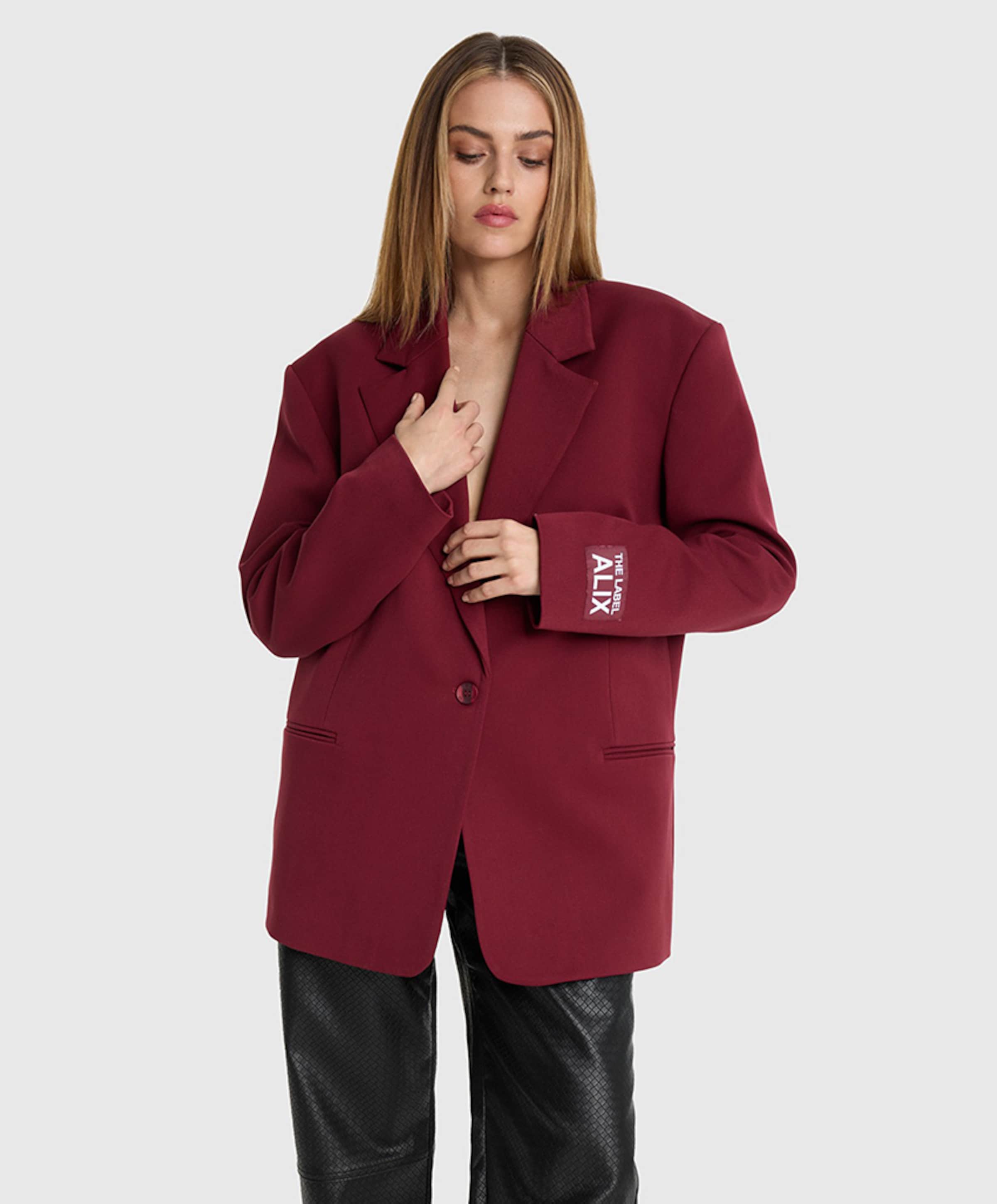 Alix The Label Dames blazer bordeaux
