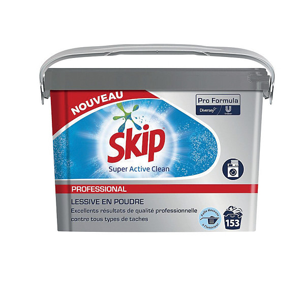 Lessive en poudre Skip Professionnel Super Active Clean 153 lavages
