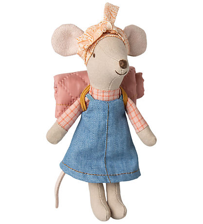 Maileg Wandermaus - Große Schwester - Denim Kleid
