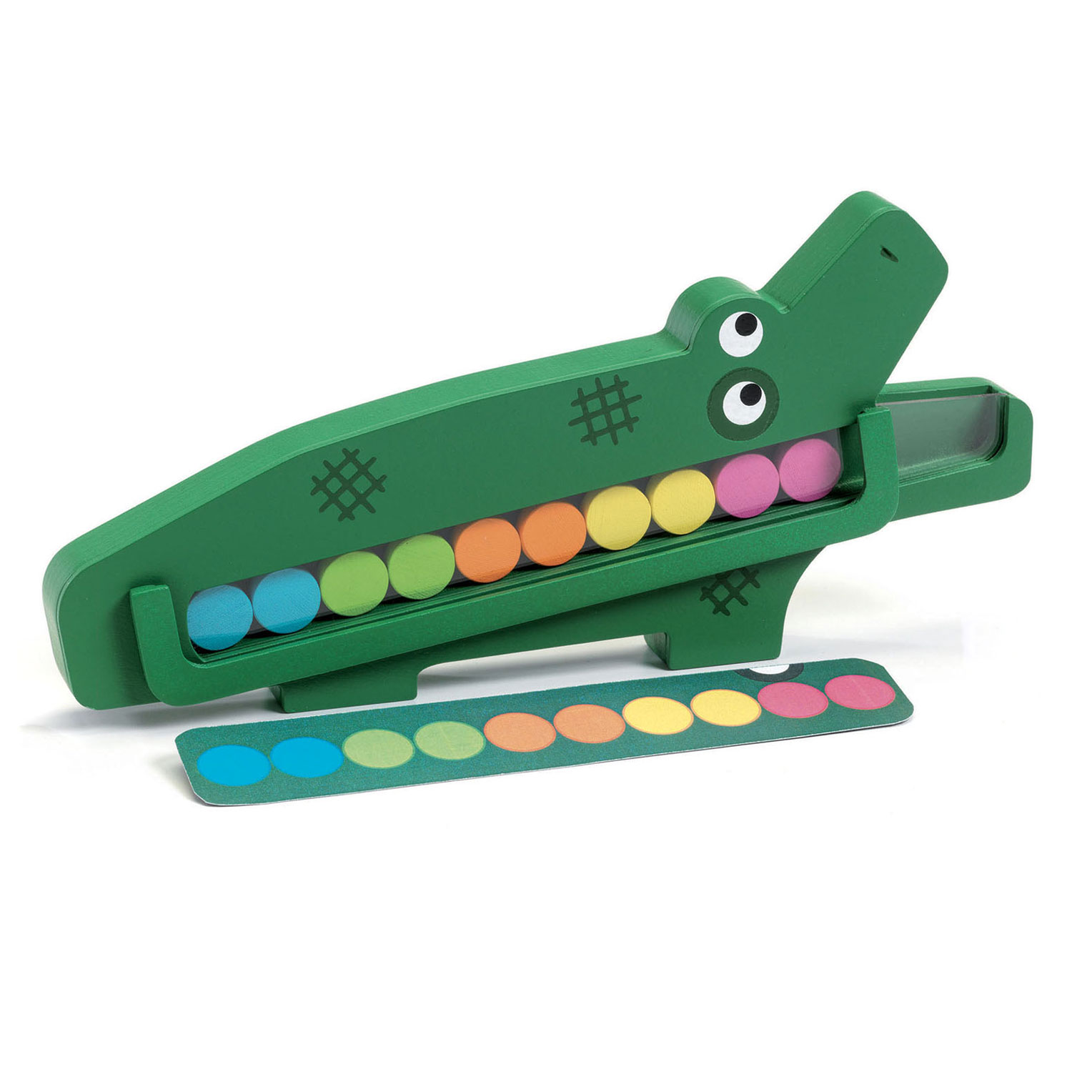 Djeco Crococroc Kinderspel Hout Geheugenkrokodil