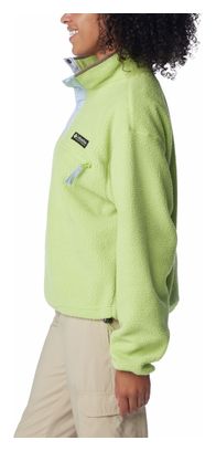 Polaire Courte Femme Columbia Helvetia Cropped 1/2 Zip Vert