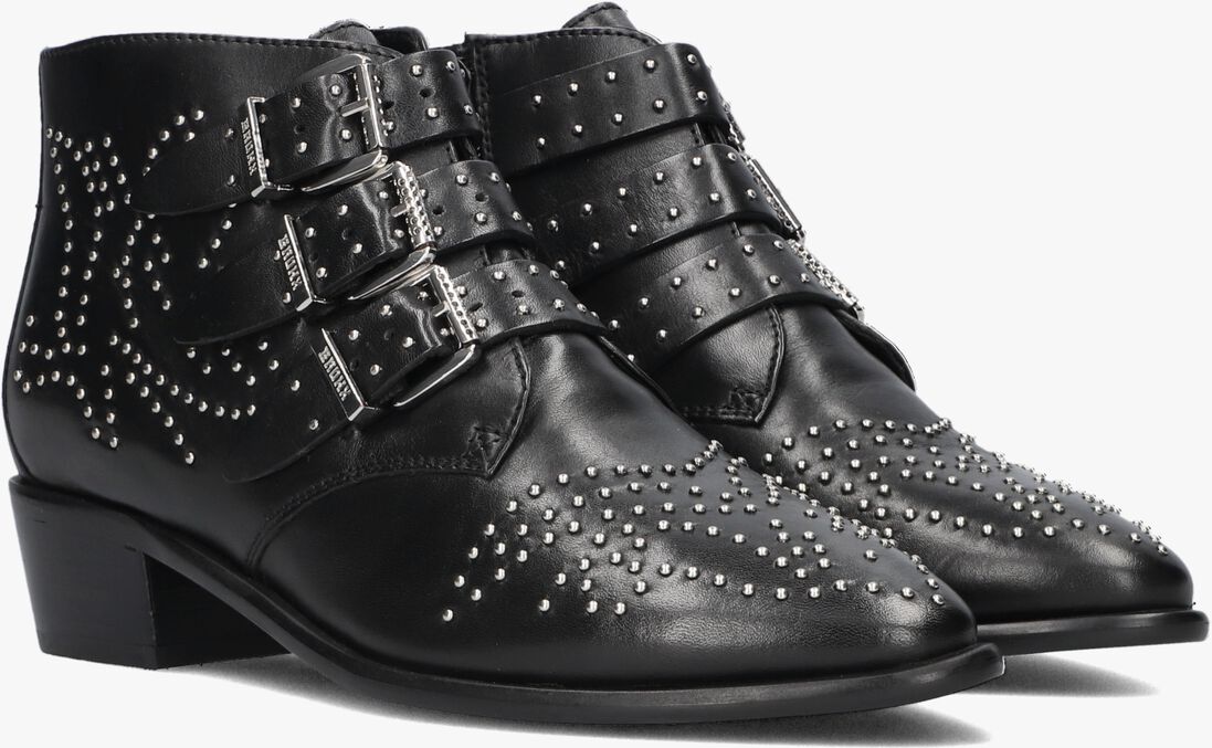 BRONX zwarte bronx enkellaarsjes new-tex 47534