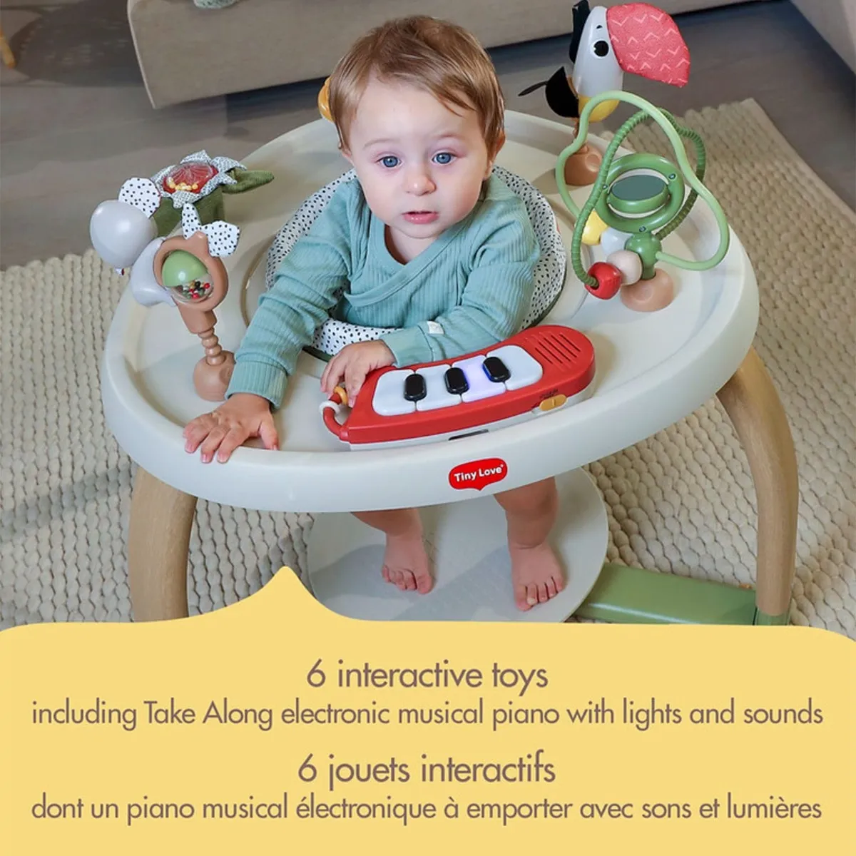 Tiny Love Exerciseur Centre d'Activités Stationnaire 5-en-1 Here I Grow - Boho Chic