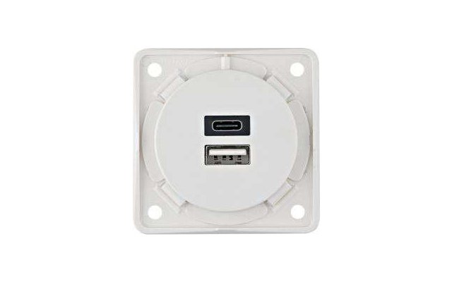 Berker USB-A / USB-C Steckdose 2-fach 230 V