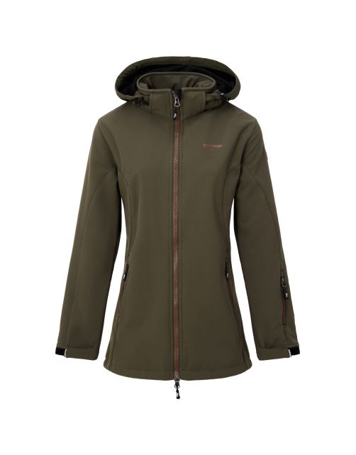 Nord Berg Softshell Ilona Dames Army - Vrijetijdskleding