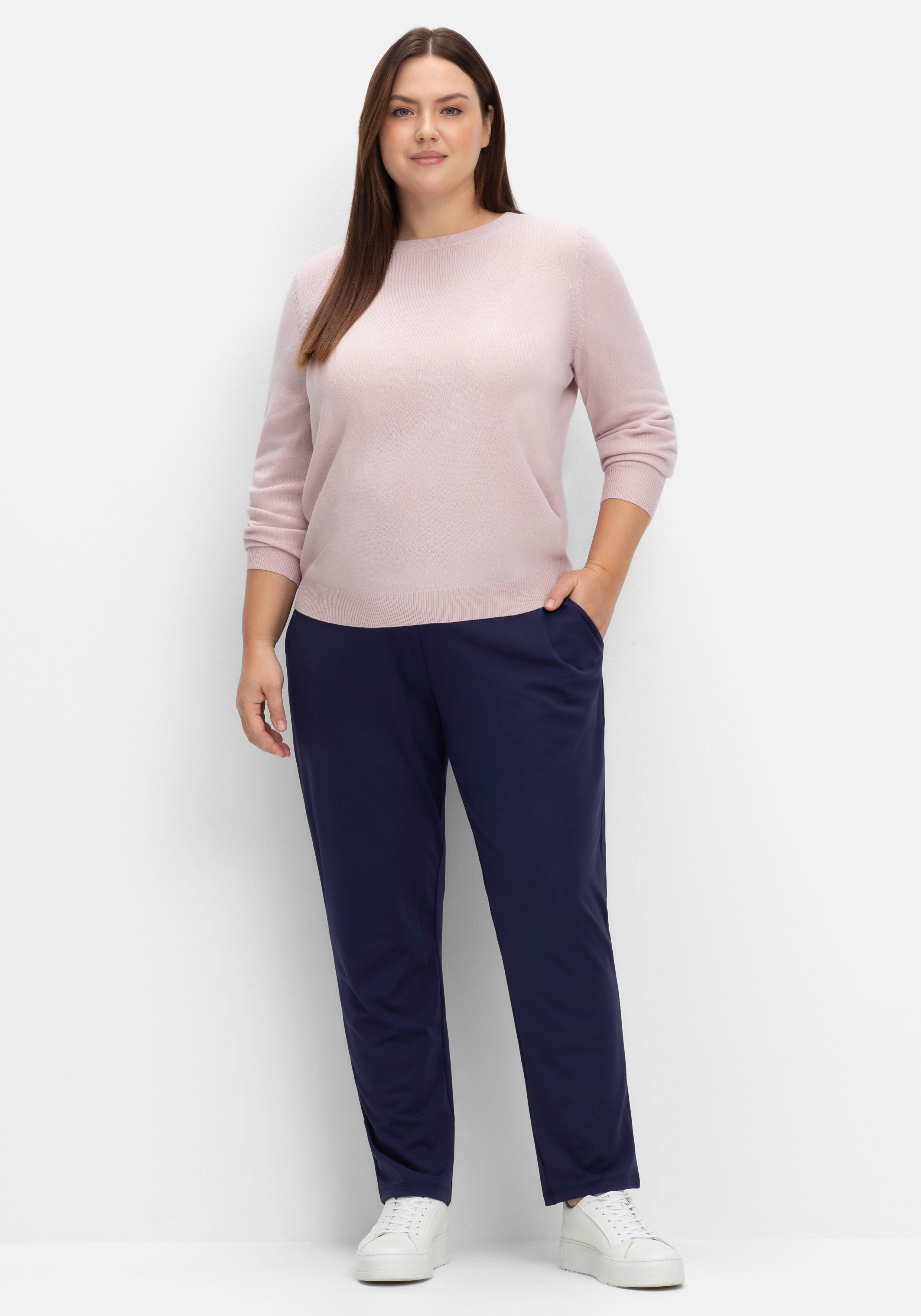 Pullover mit gerippten Abschlüssen