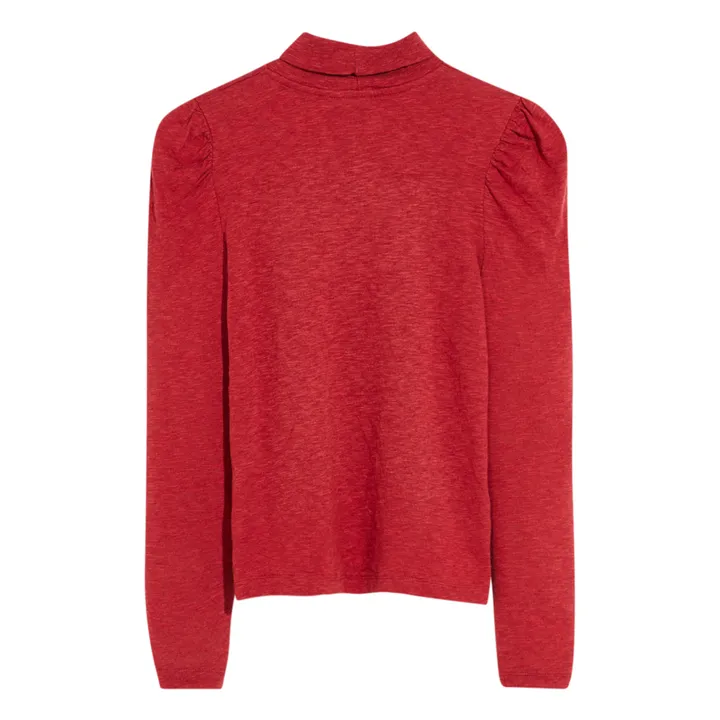 Bellerose Col roulé côtelé Mamie | Rouge cerise