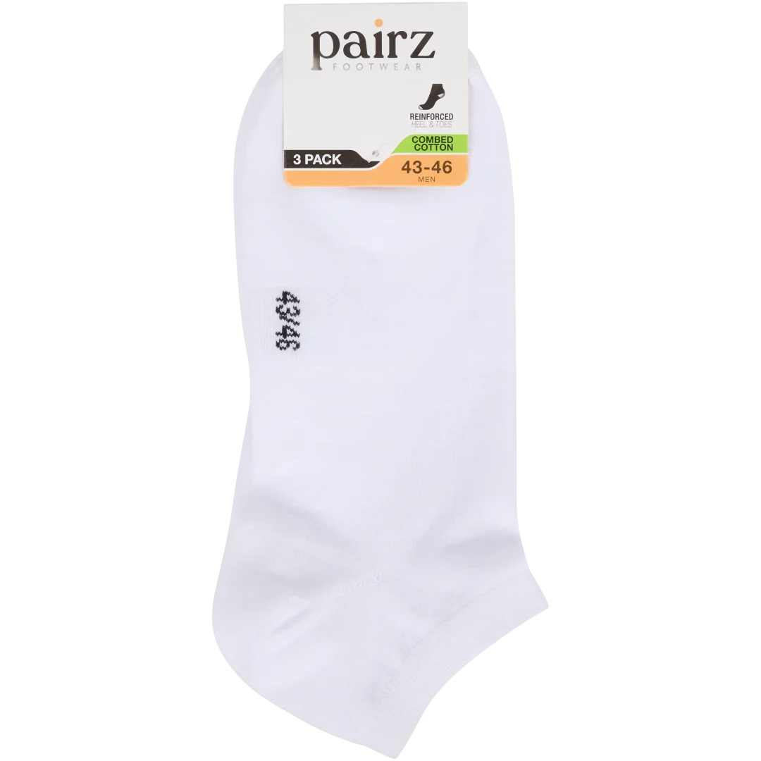 Pairz sneakersokken Maten 39 - 46 | 3 paar