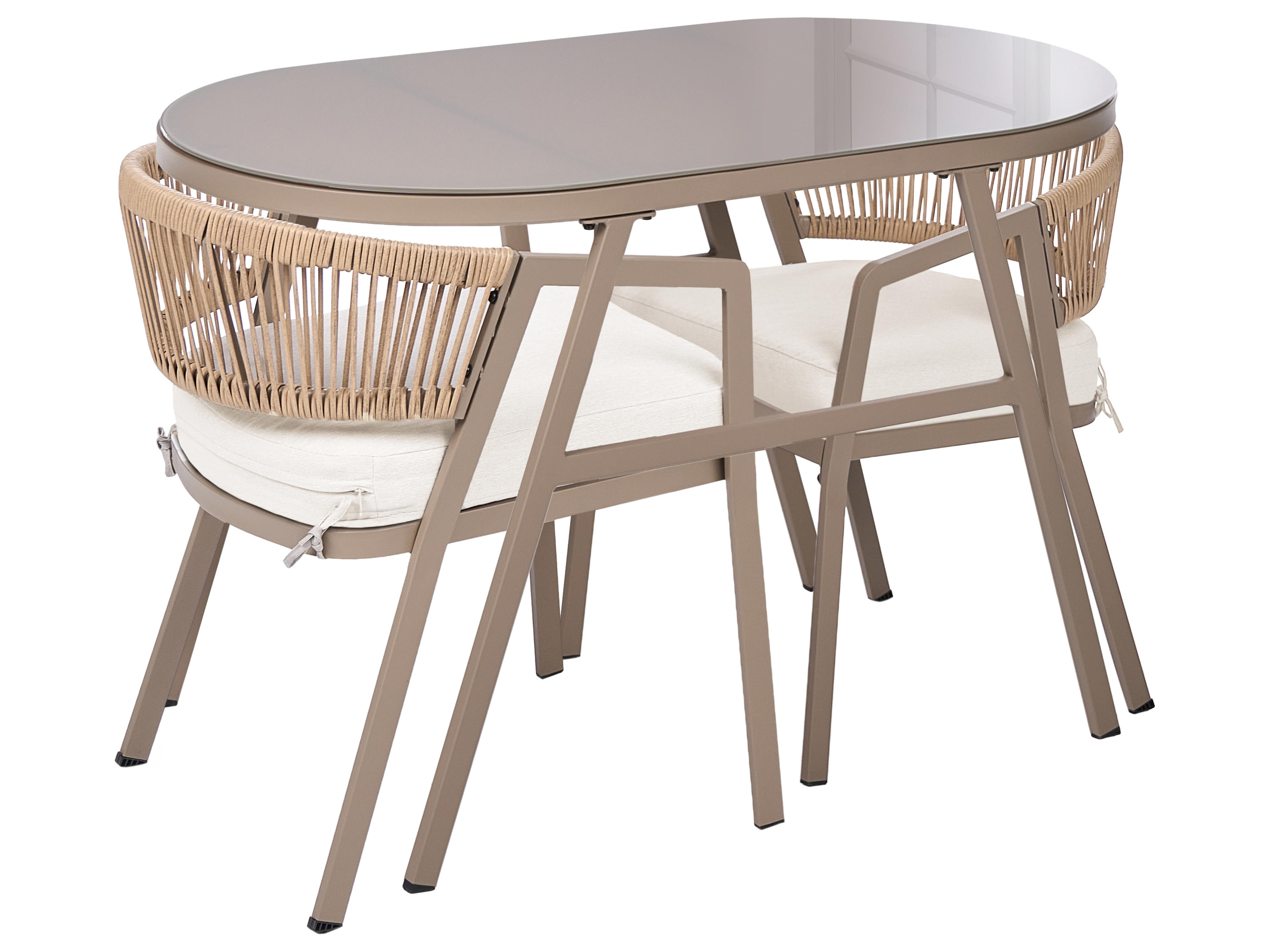 Bistroset MUROS Metaal Taupe