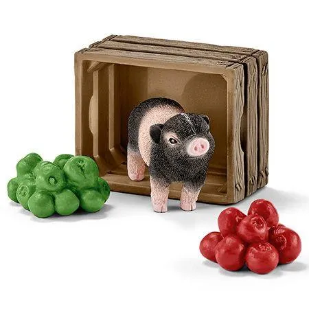 Schleich® 42292 MiniSchwein mit Äpfeln