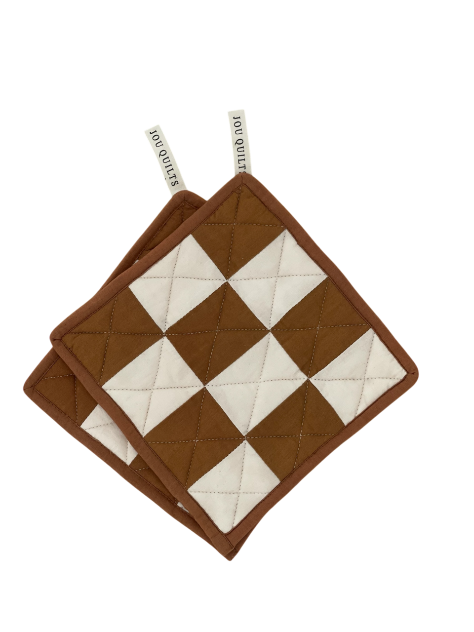Jou Quilts  Jou grydelapper - Brun/Creme