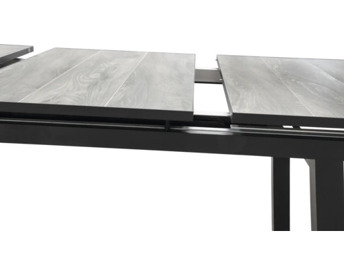 Bellavista Sydney eettafel, 90 x 77 cm, aluminium/keramische tegels, grijs