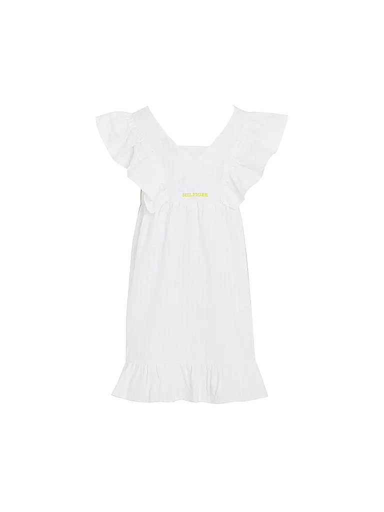 TOMMY HILFIGER Mädchen Minikleid weiss