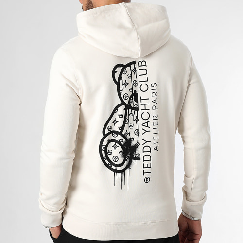 Sweat Capuche Atelier Paris Beige Noir