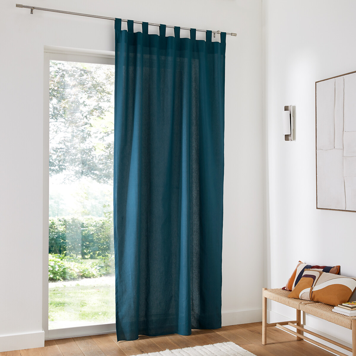LA REDOUTE INTERIEURS<br>Cortina de laço em puro algodão Cenário