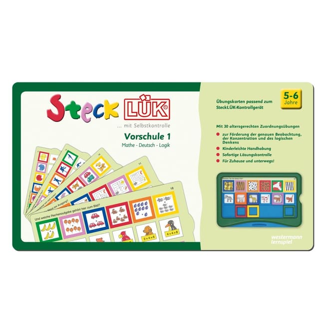 Steck LÜK® Karten - Vorschule 1 - Mathe - Deutsch - Logik