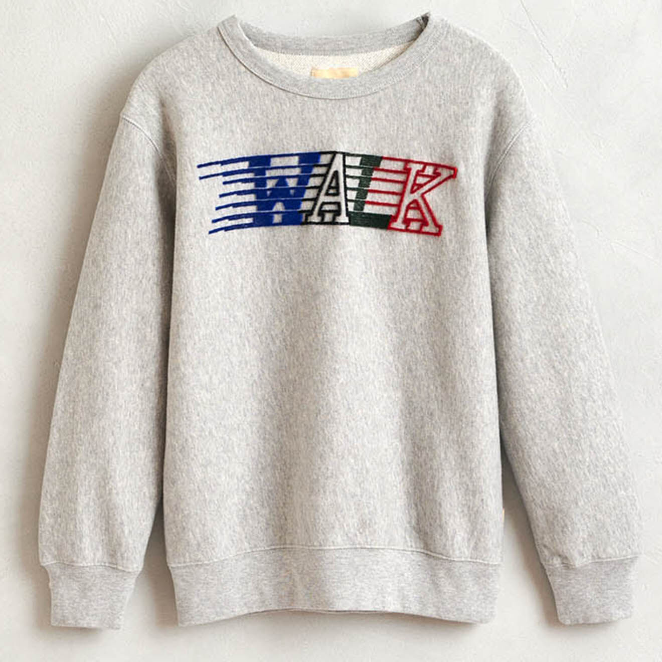 Bellerose Sweat Fago en Coton chiné gris clair