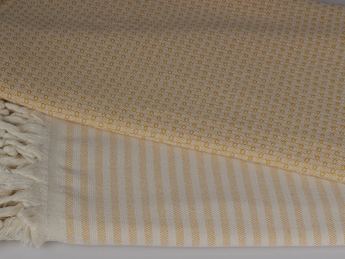 PHLOX 100 x 200 cm hamamdoek - geel