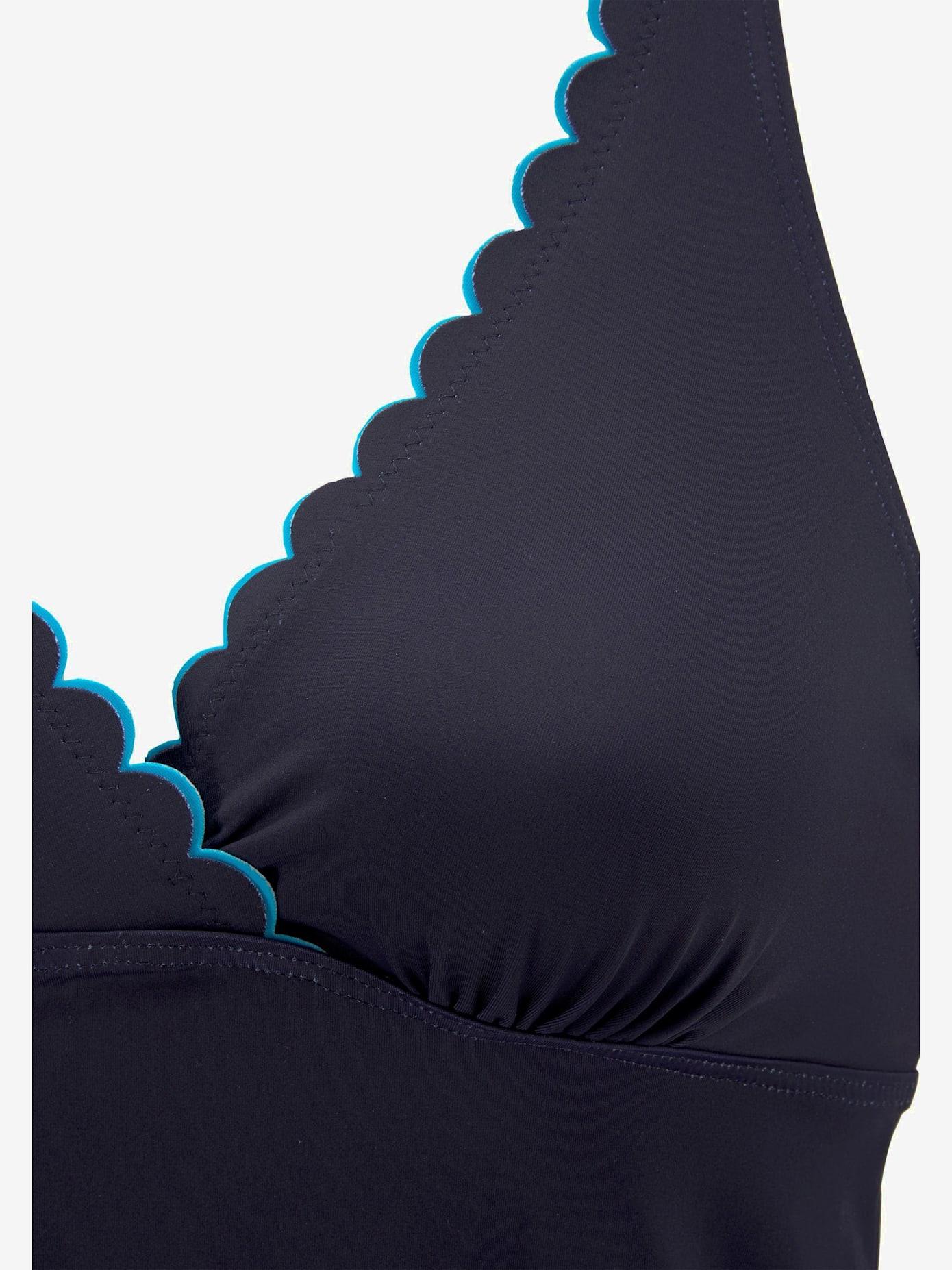 Haut de maillot de bain à armatures double bordure cocotte