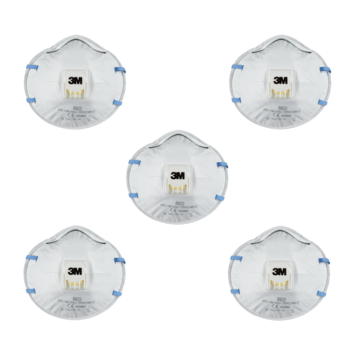 3M Stofmasker voor handmatig en machinaal schuren 8822