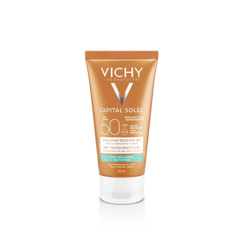 Capital Soleil Emulsion Toucher Sec SPF50 Anti Brillance - 50ml