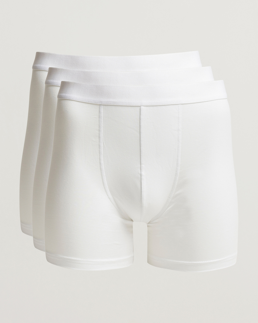 Bread & Boxers 3-Pack Long Boxer Brief White