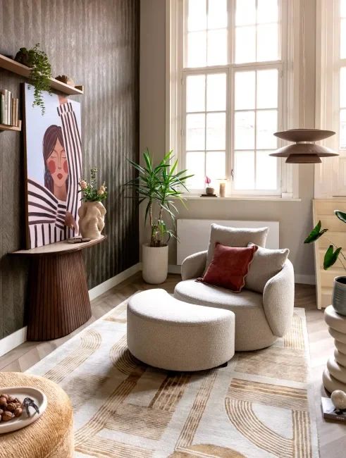 Henders en Hazel   Elise Fauteuil + Hocker