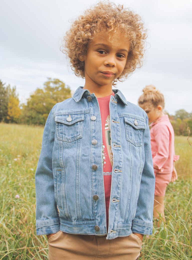 Veste bleue en jean