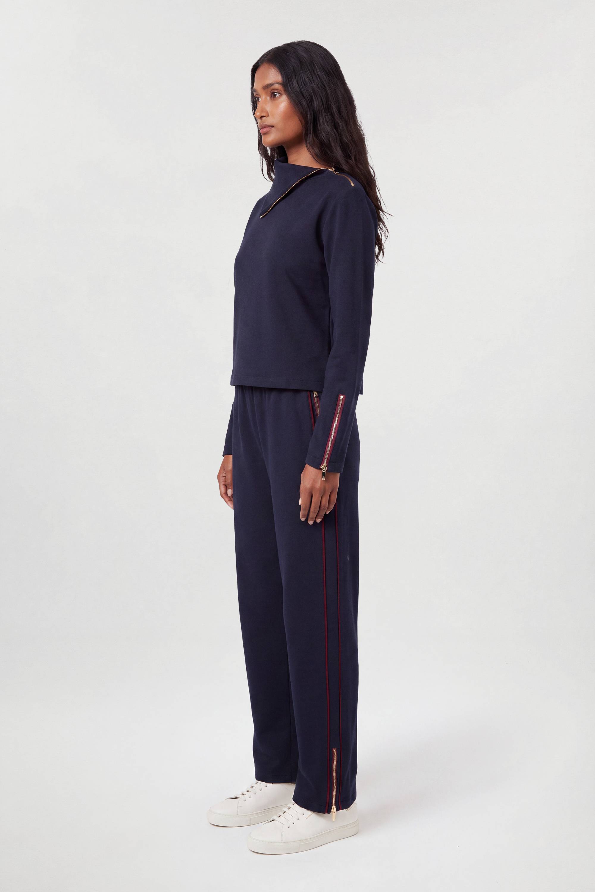 KarenMillen Pantalon En Mélange De Viscose À Détails De Poches Zippées Pour Le Quotidien