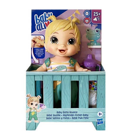 Poupée Baby Alive sautille blonde