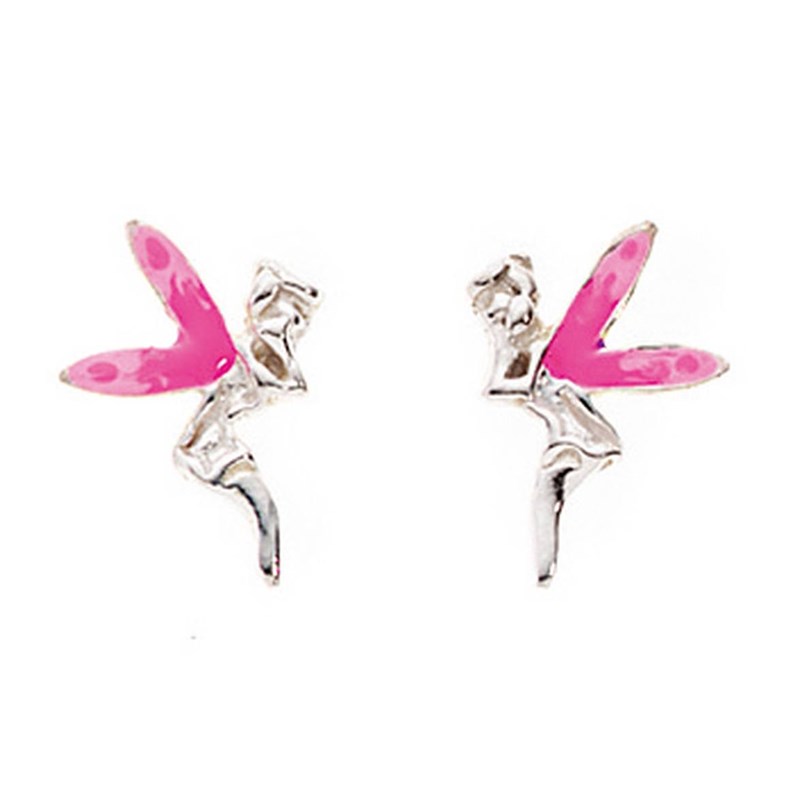 Boucle d'oreille fée en argent 925/1000