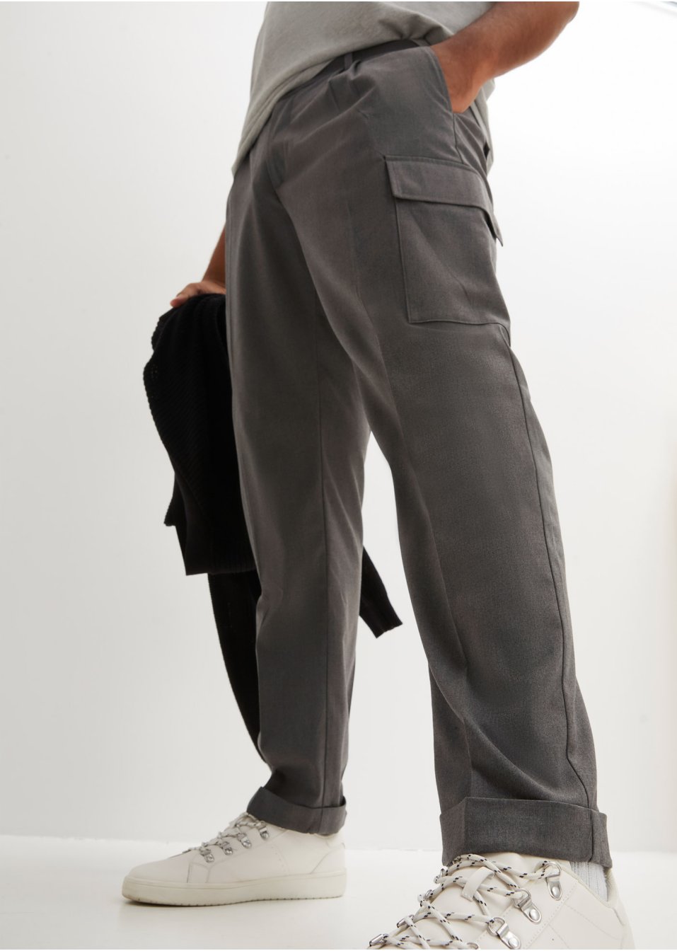 Pantalon cargo à pinces